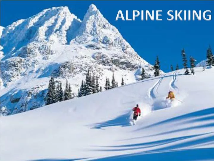 alpine skiing