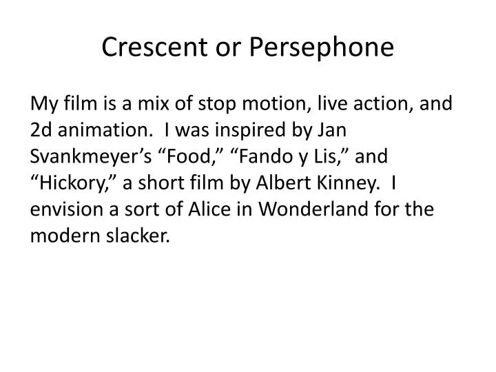 crescent or persephone