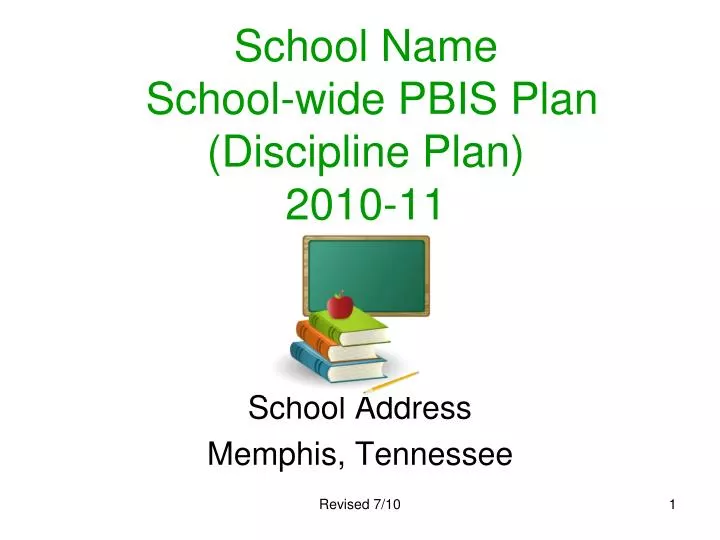 school name school wide pbis plan discipline plan 2010 11