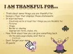 I am thankful for… - slide 1