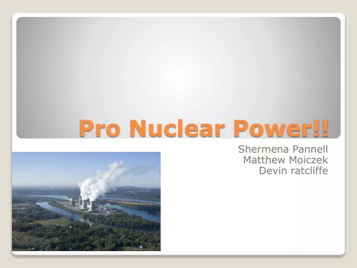 pro nuclear power