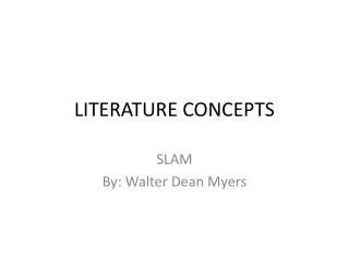 LITERATURE CONCEPTS