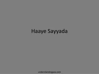 Haaye Sayyada
