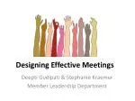 Designing Effective Meetings - slide 1