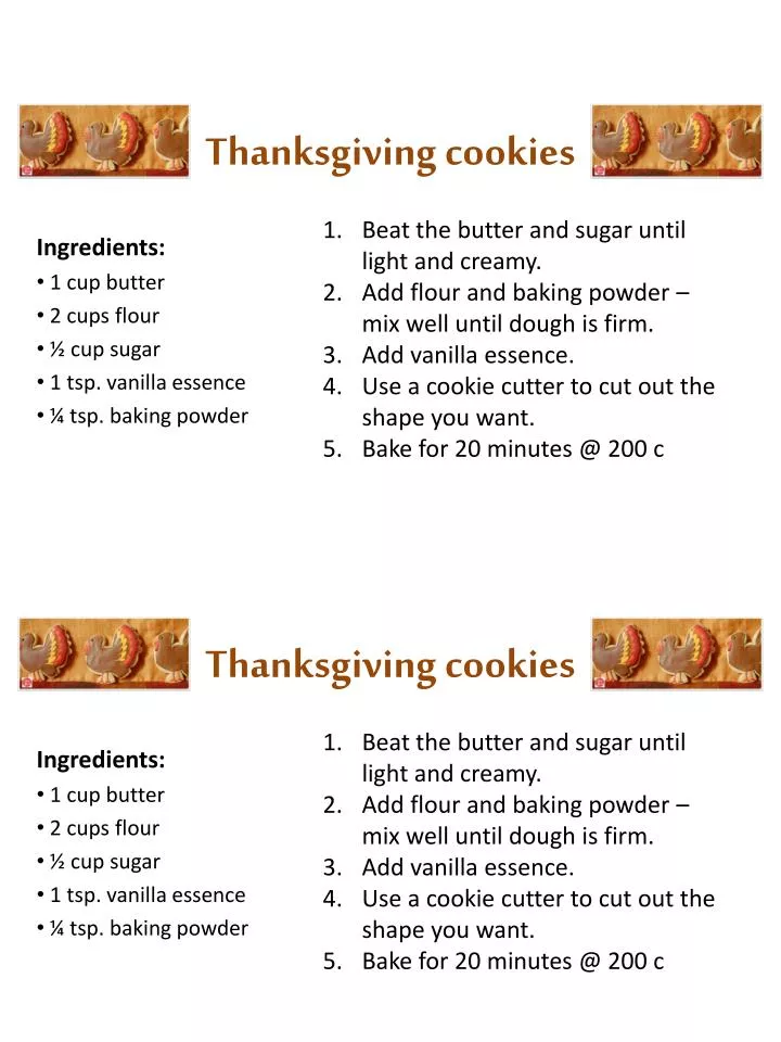 thanksgiving cookies