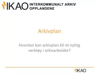 arkivplan