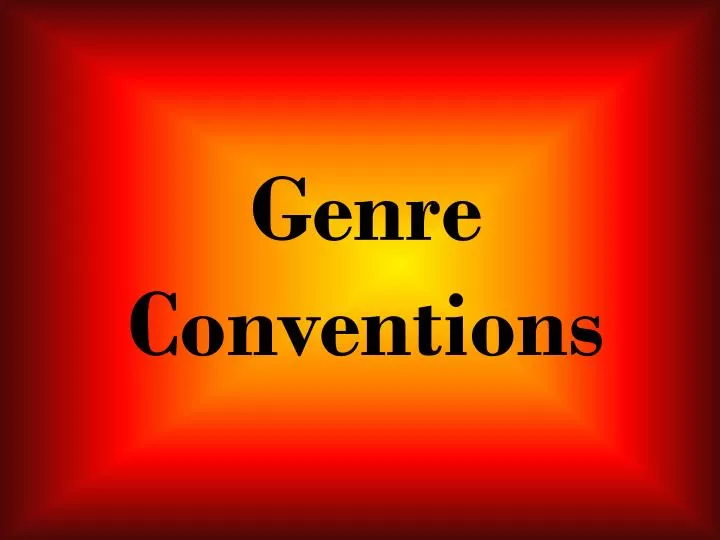 genre conventions