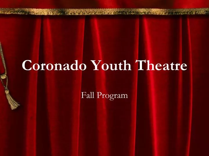 coronado youth theatre