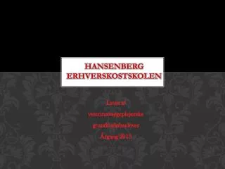 hansenberg erhverskostskolen