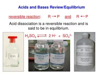Acids and Bases Review/Equilibrium