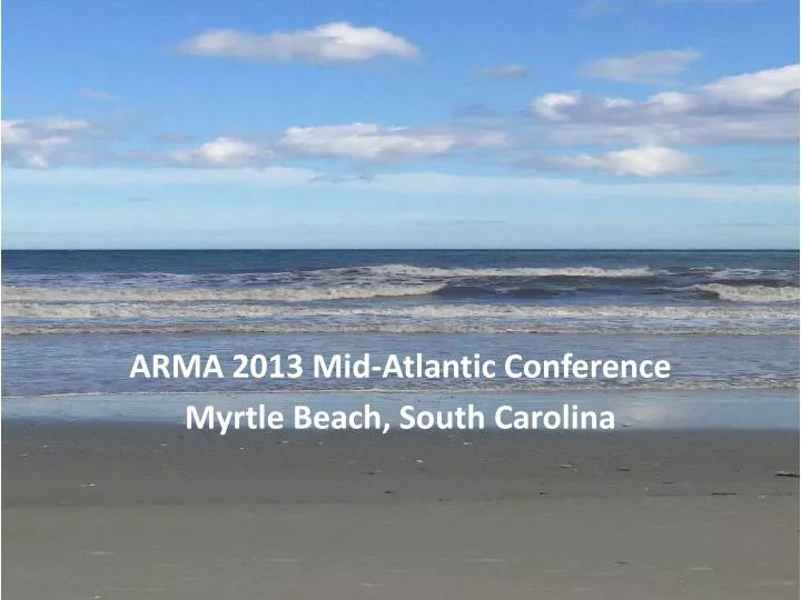 arma 2013 mid atlantic conference myrtle beach south carolina