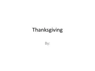 thanksgiving