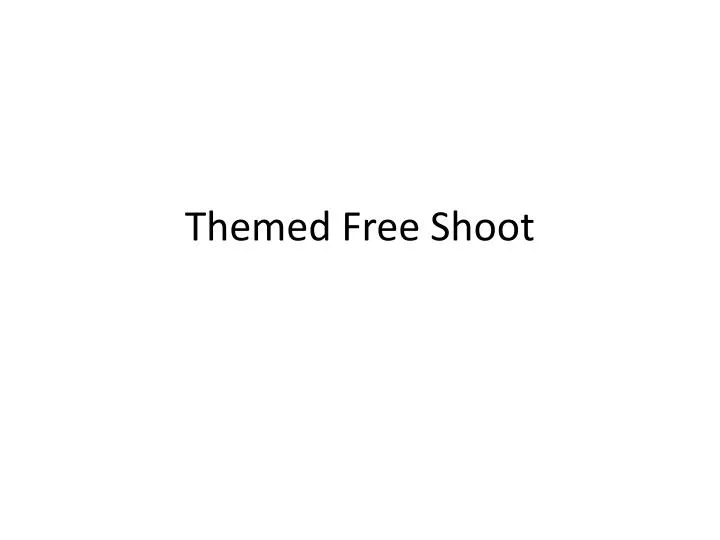 themed free shoot