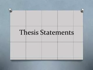 thesis statements