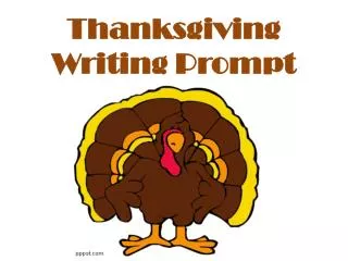Thanksgiving Writing Prompt