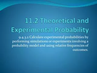 11 2 theoretical and experimental probability