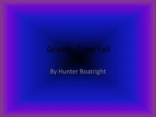 gravity free fall