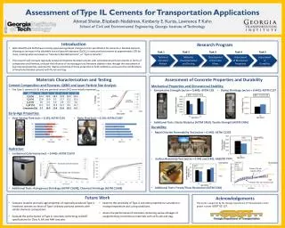 Assessment of Type IL Cements for Transportation Applications
