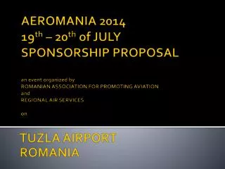 TUZLA AIRPORT ROMANIA