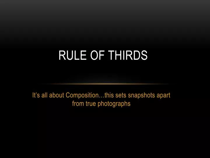 rule of thirds