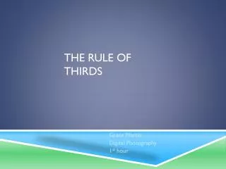 the rule of thirds
