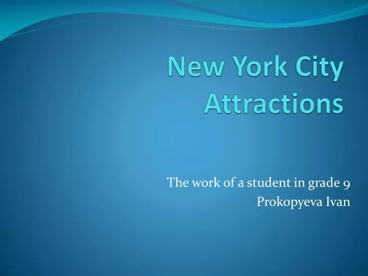 new york city attractions