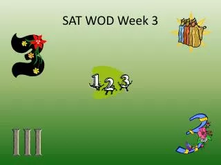 SAT WOD Week 3