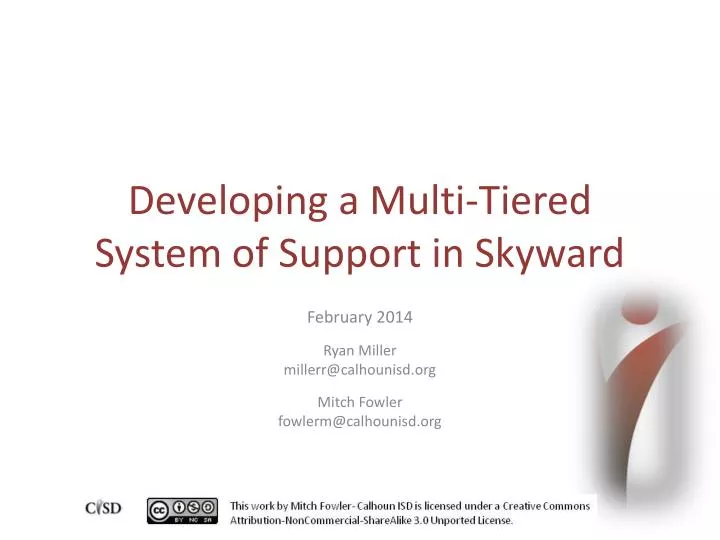developing a multi tiered system of support in skyward