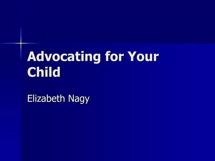 advocating for your child