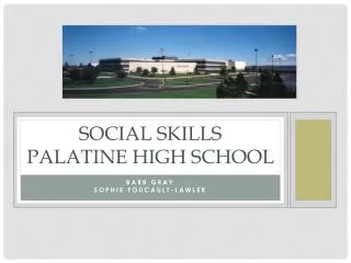 Social Skills Palatine High School