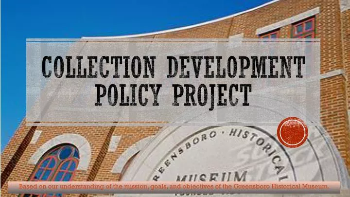 collection development policy project