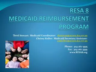 RESA 8 MEDICAID REIMBURSEMENT PROGRAM