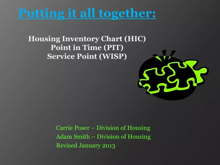 putting it all together housing inventory chart hic point in time pit service point wisp
