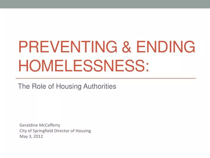 preventing ending homelessness