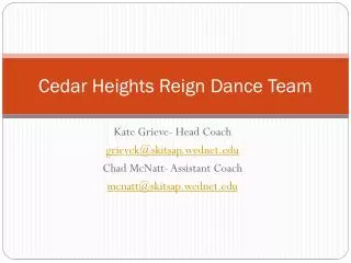 Cedar Heights Reign Dance Team