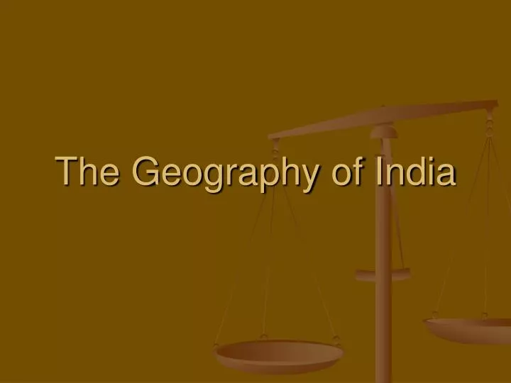 the geography of india