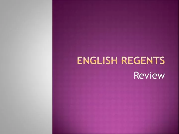 english regents
