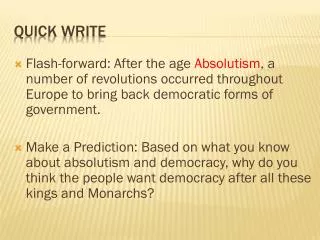quick write