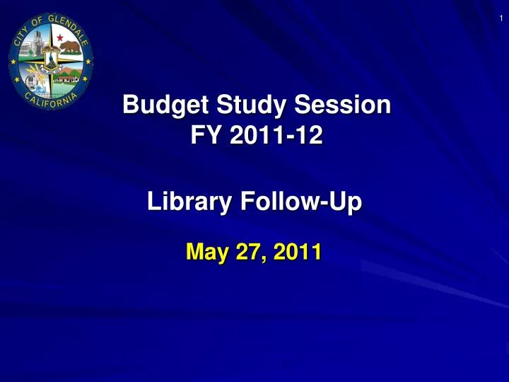 budget study session fy 2011 12
