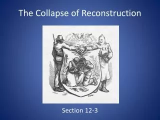 The Collapse of Reconstruction