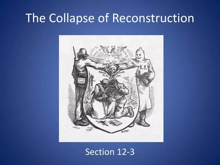 the collapse of reconstruction