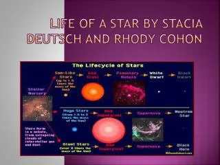 Life of a Star by Stacia Deutsch and Rhody Cohon