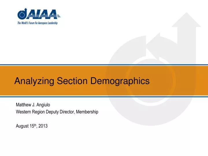 analyzing section demographics