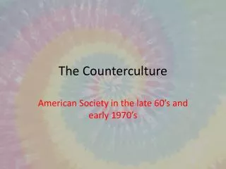 The Counterculture