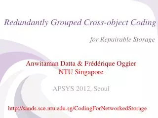 Redundantly Grouped Cross-object Coding
