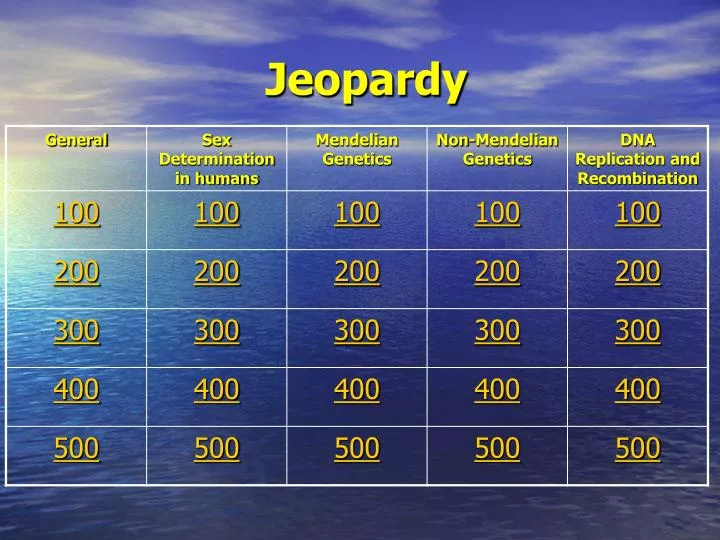 jeopardy