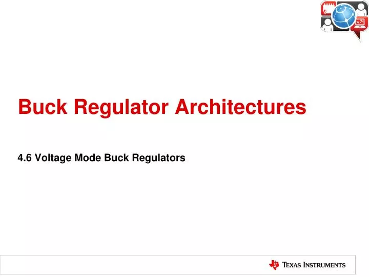 buck regulator architectures