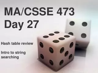 MA/CSSE 473 Day 27