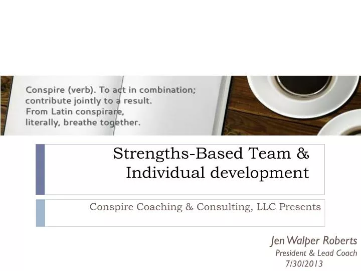 strengths based team individual development