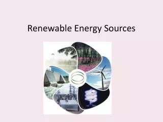 Renewable Energy Sources